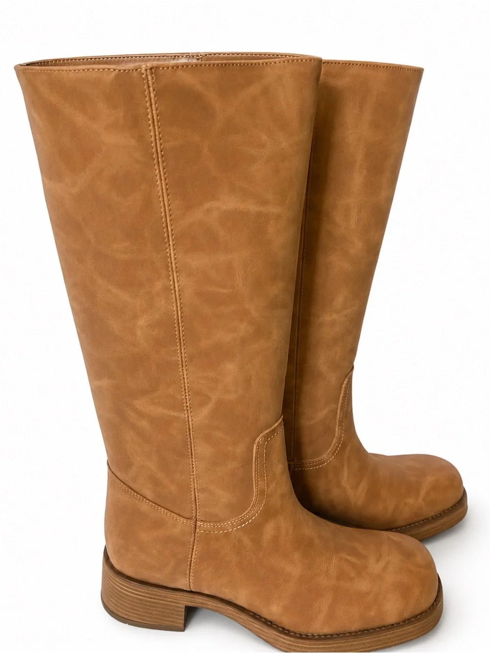 Steve Madden Riggs Tall Riding Boots Banana Tan Brown Size NWT